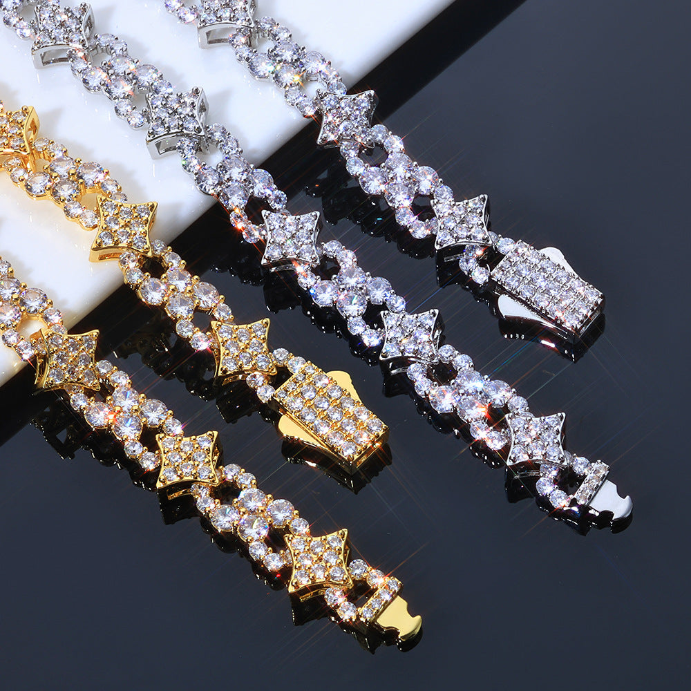 Imperial Pavé Star Link Necklace