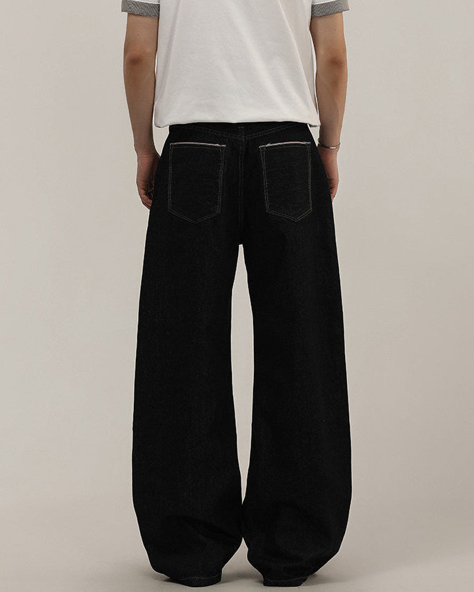 Straight Flow Denim Jeans