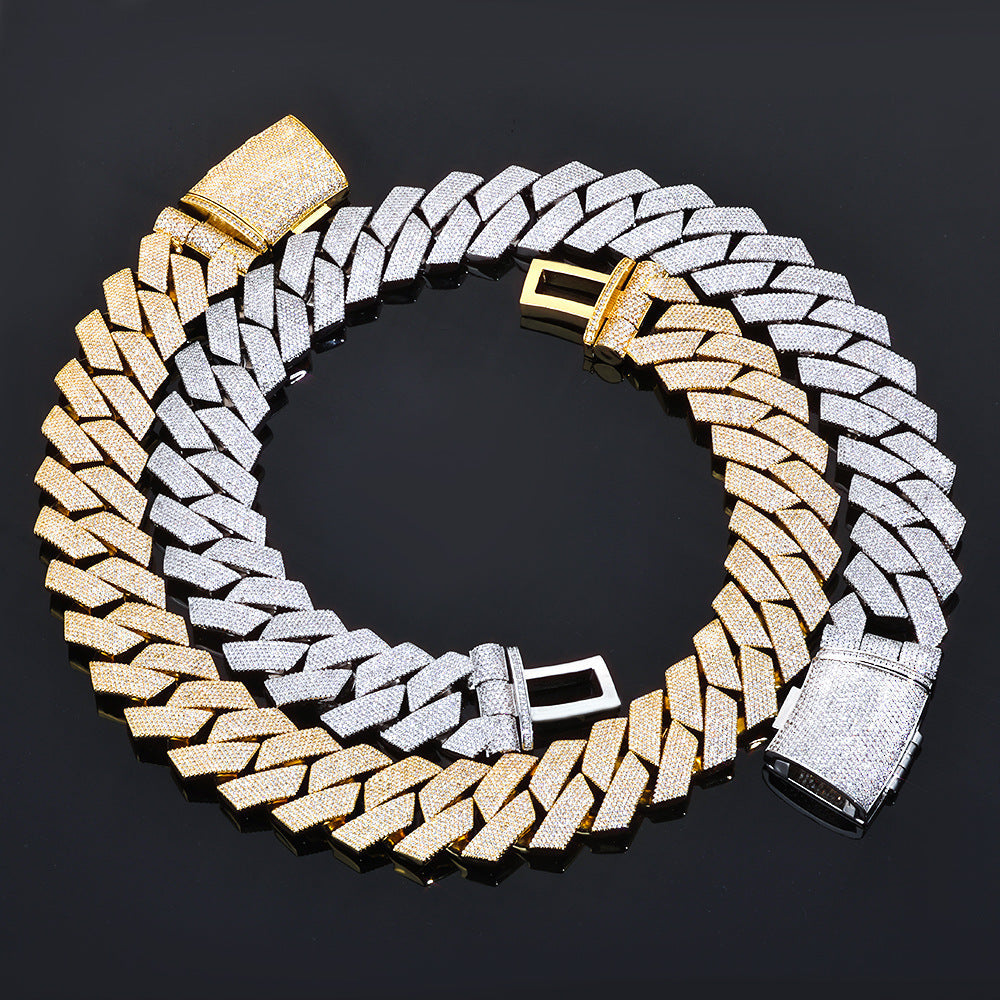 Luxe Iced Cuban Link Necklace and Bracelet