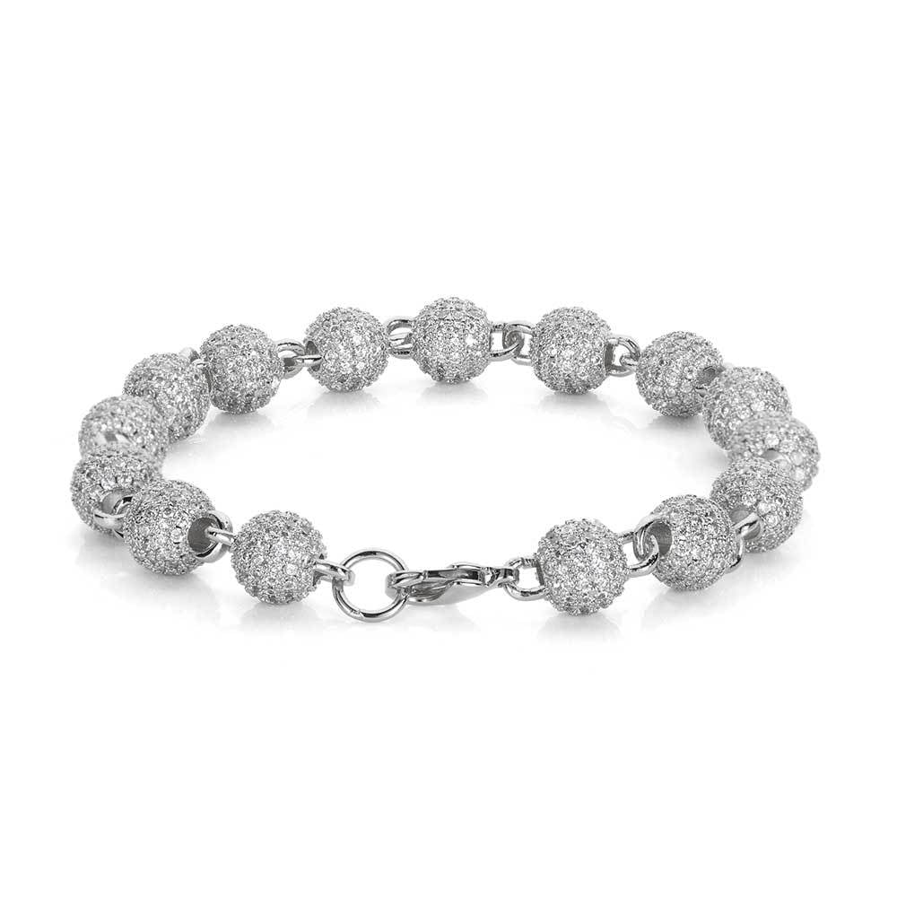 Iced Bead Link Bracelet Edition