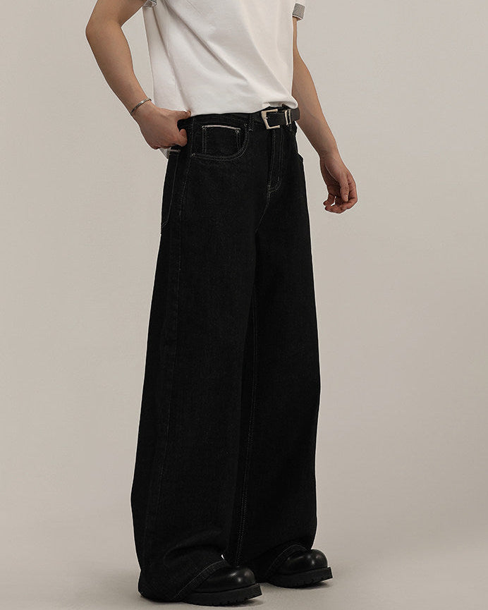 Straight Flow Denim Jeans