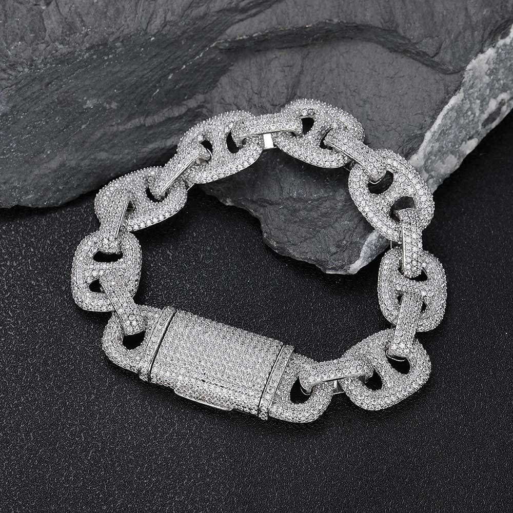 Iced Chunky Link Bracelet