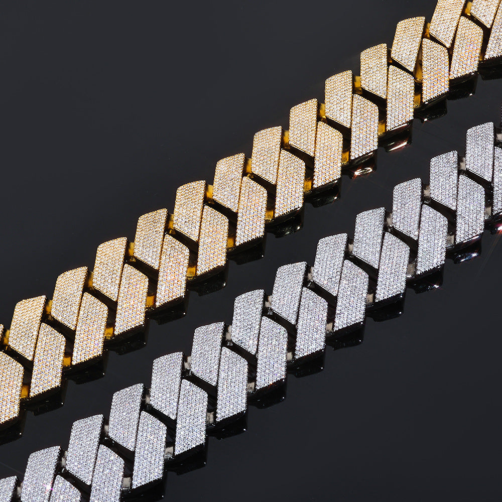 Luxe Iced Cuban Link Necklace and Bracelet