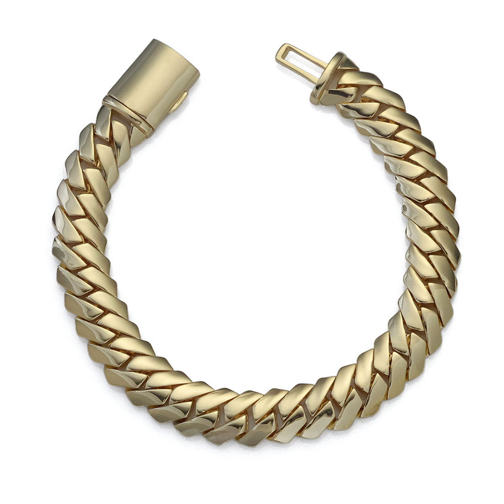 Grand Polished Cuban Link Bracelet