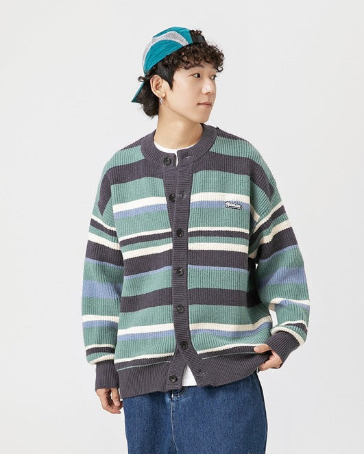 The Bridlewood  Preppy Striped Cardigan
