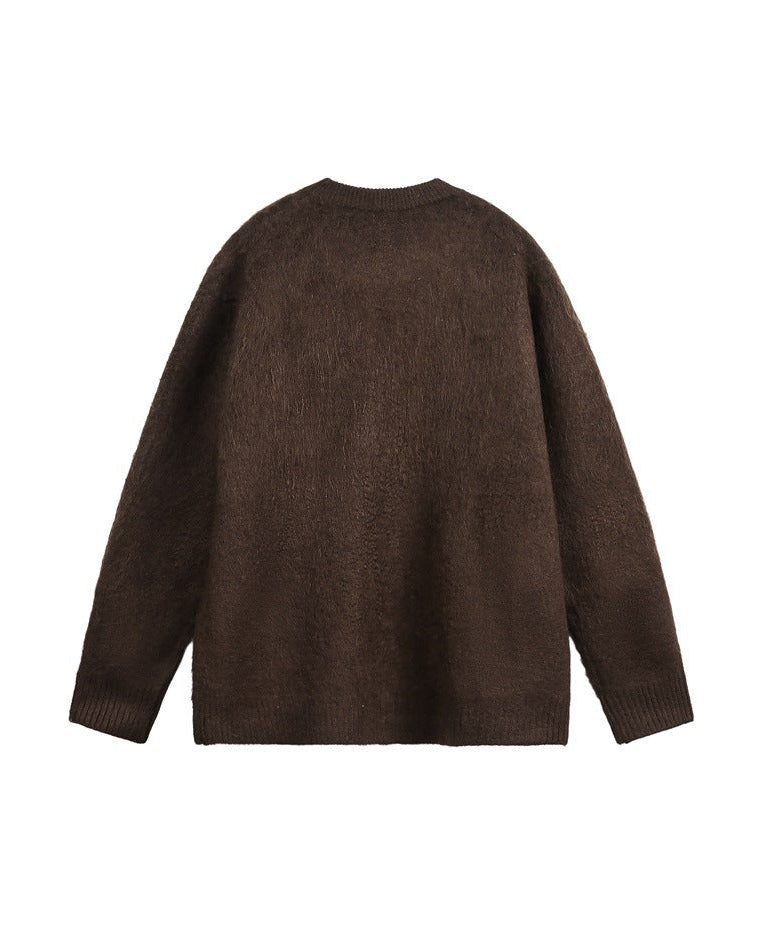 The Sable Crest Knit Cardigan