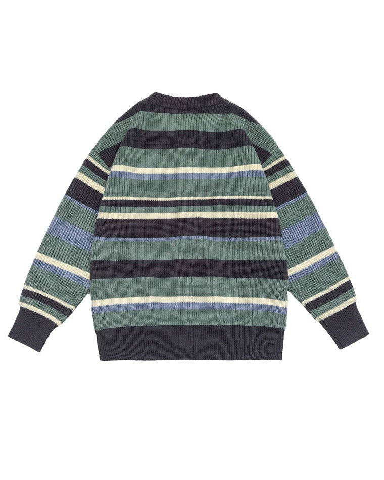 The Bridlewood  Preppy Striped Cardigan