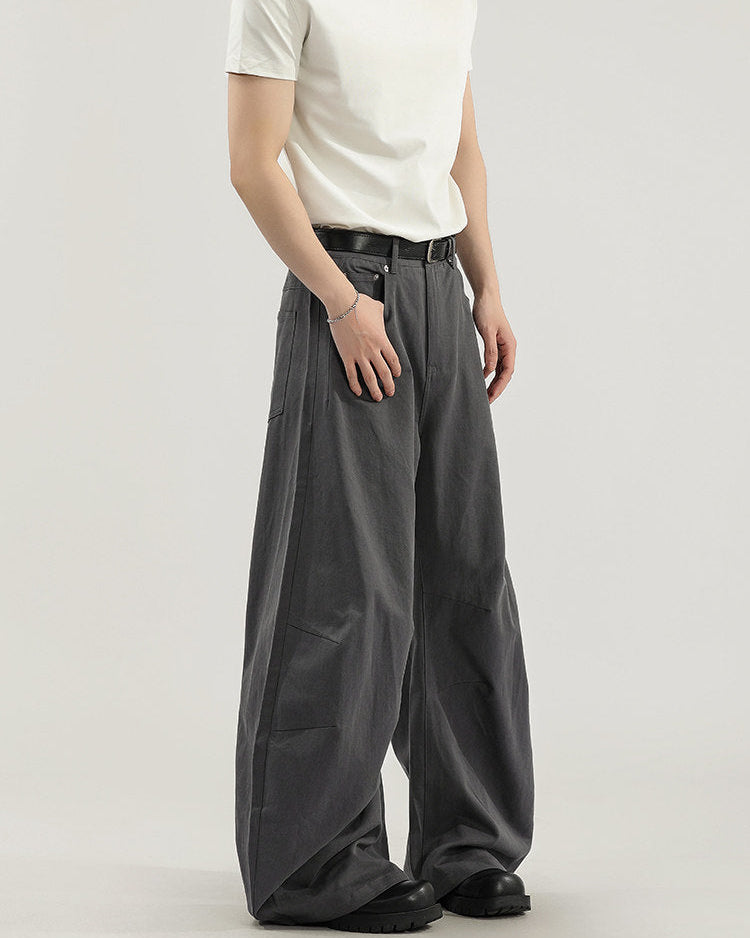 Modern Structured Wide Leg Jeans