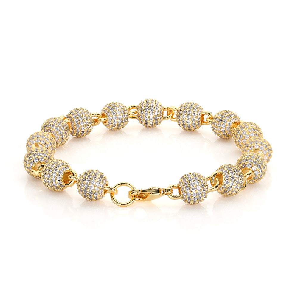 Iced Bead Link Bracelet Edition