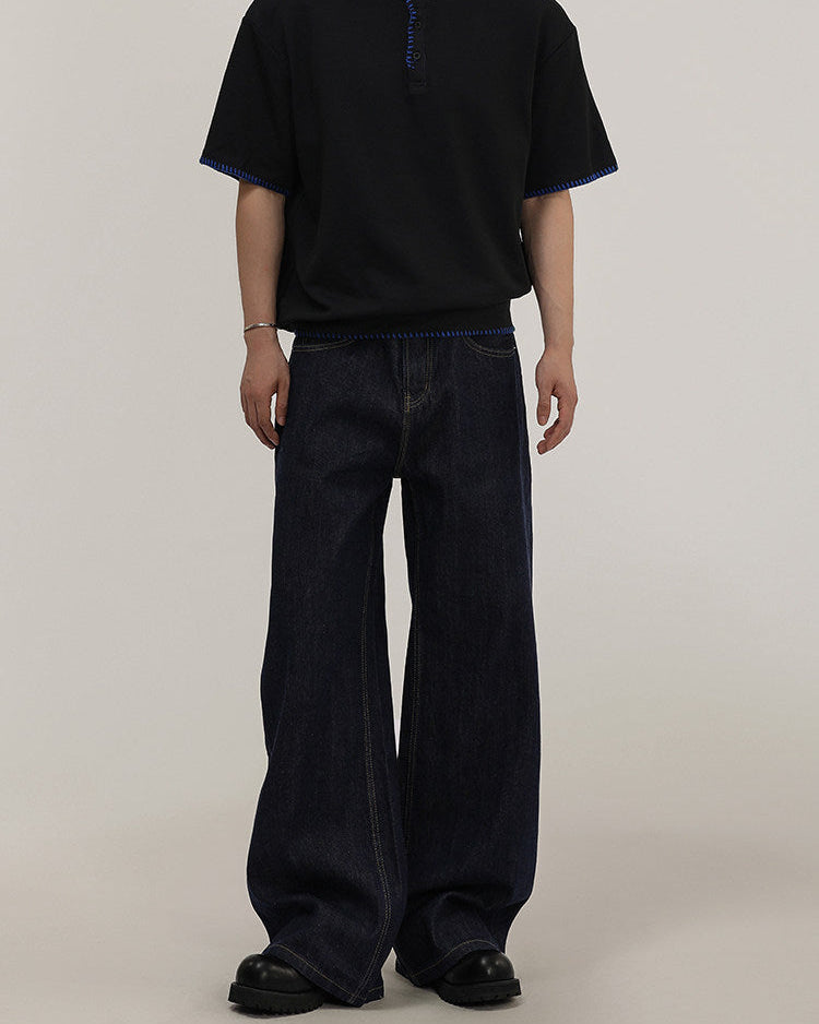 Straight Flow Denim Jeans