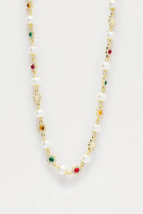 Sunflower Beaded Necklace