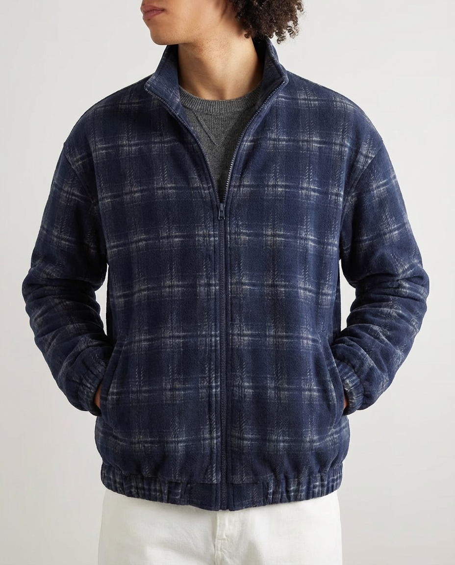 The Harborstone Loose Plaid Woolen Jacket