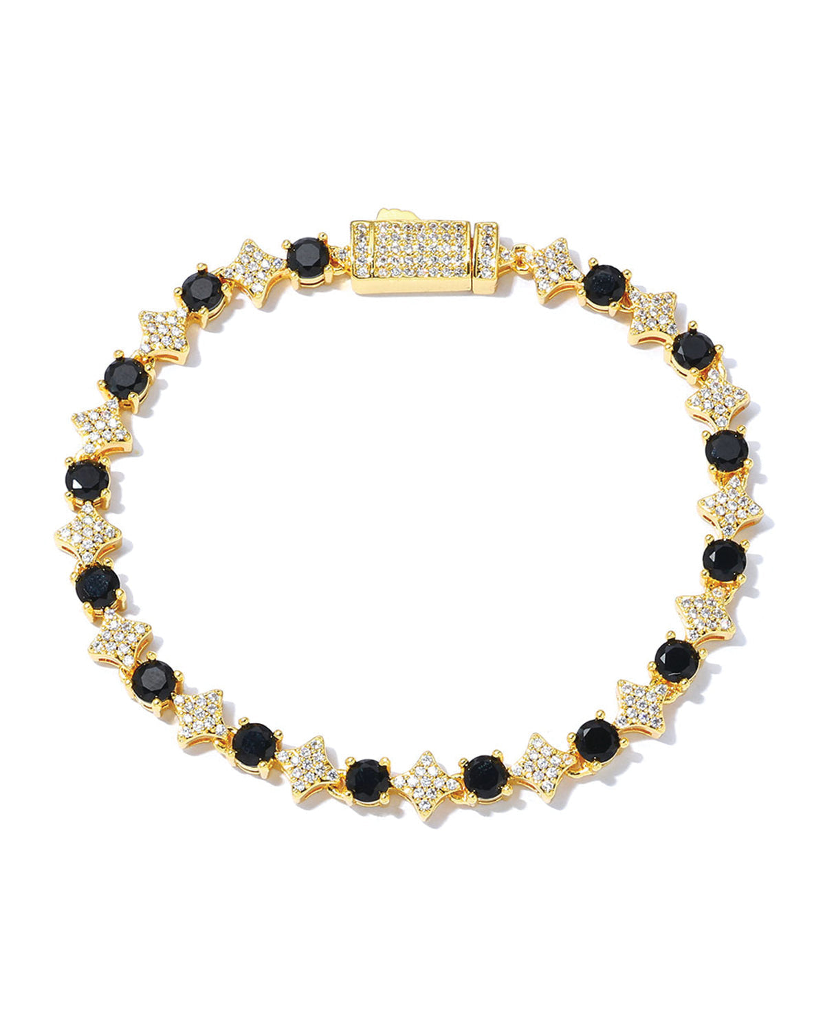 Star Halo Tennis Bracelet