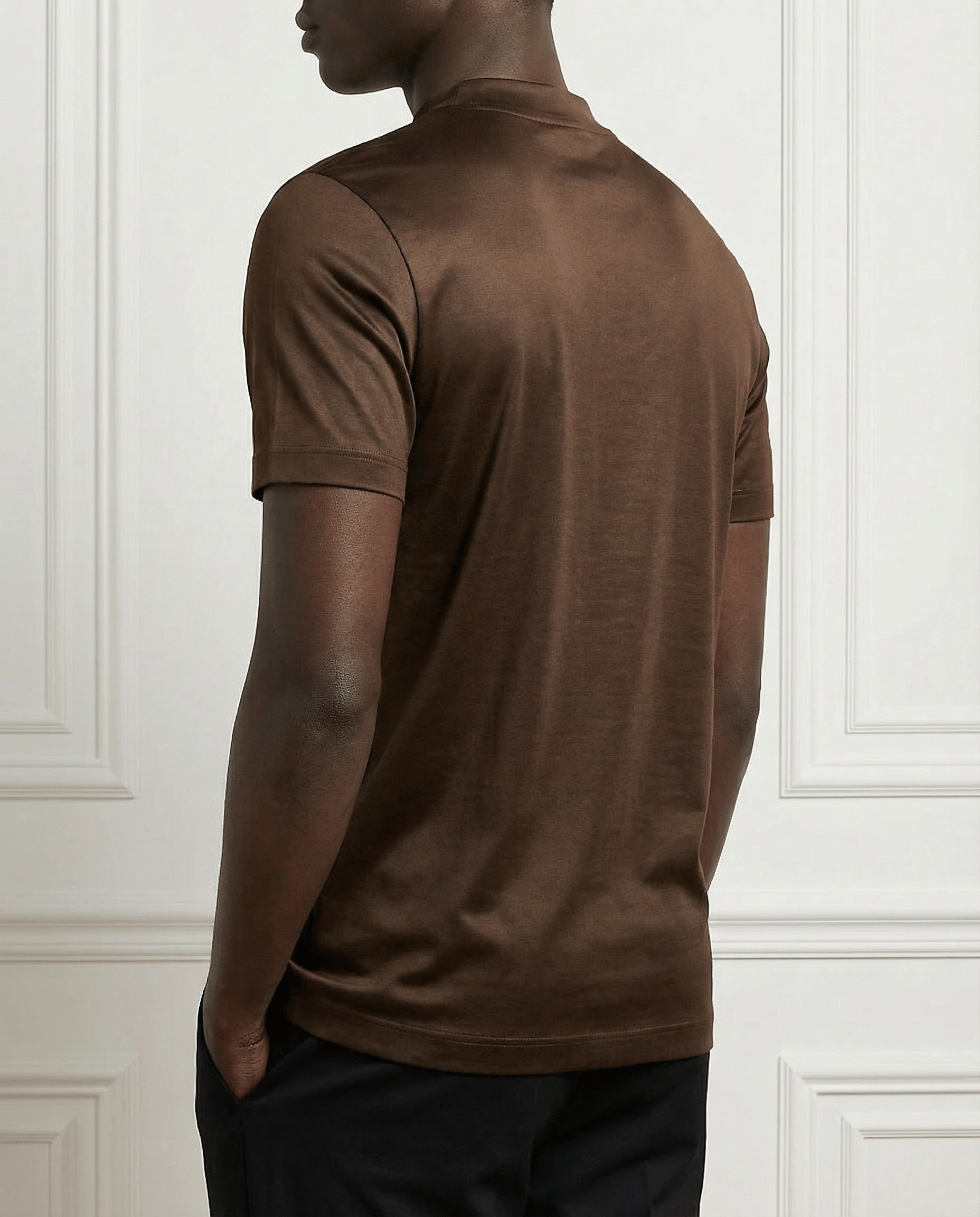 Shiny Crew-neck T‑Shirt
