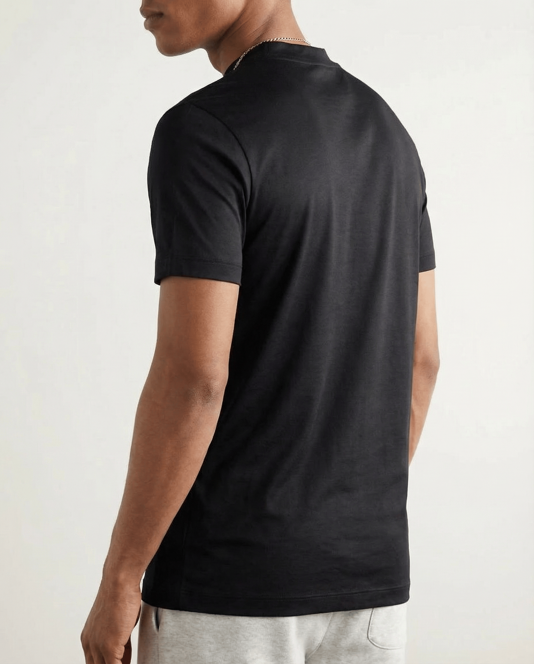 Shiny Crew-neck T‑Shirt