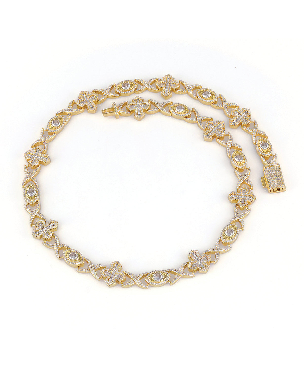 Icon Pavé Clover Link Necklace
