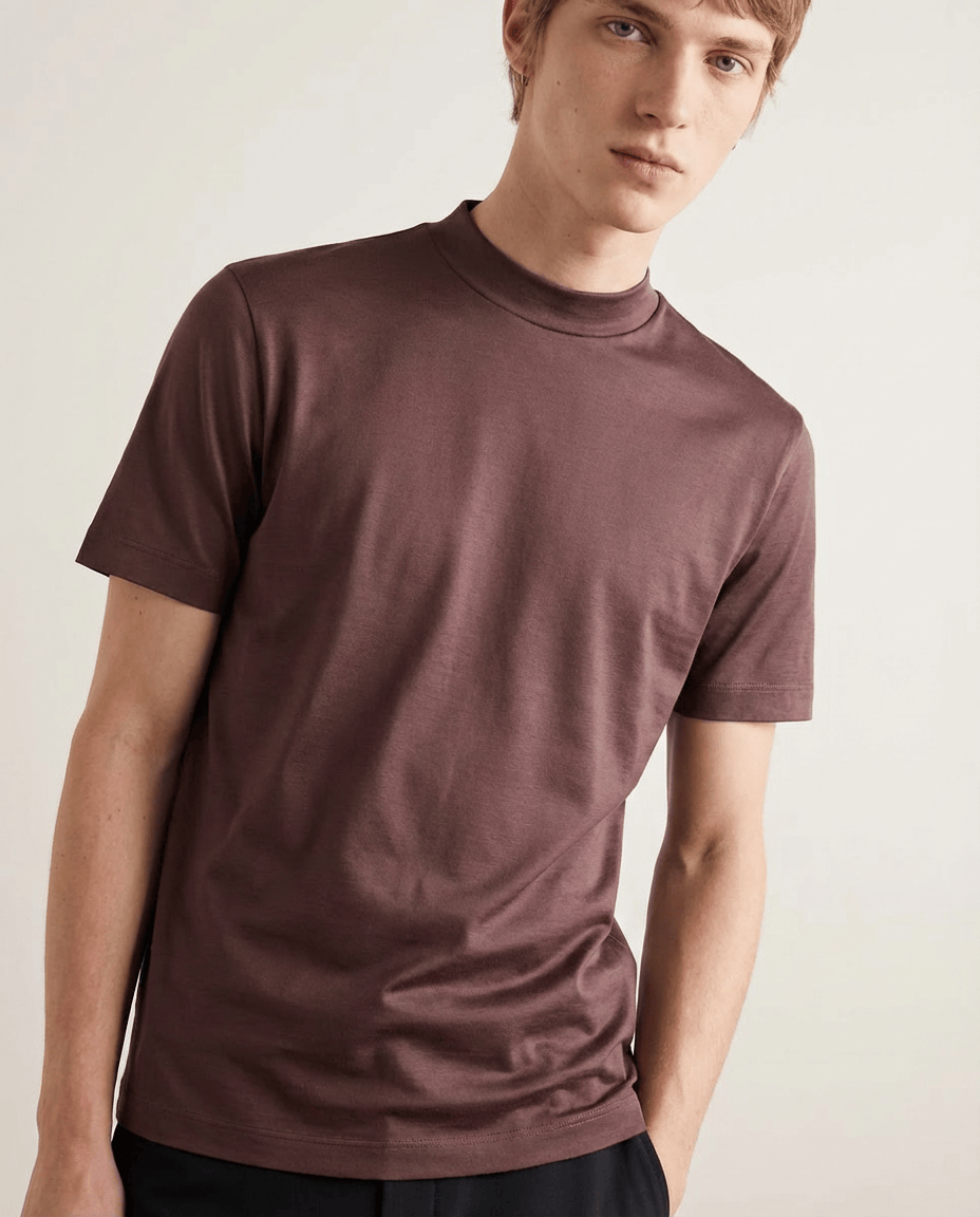 Shiny Crew-neck T‑Shirt