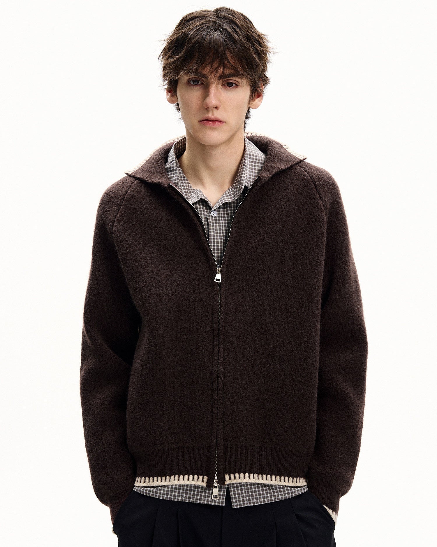 Classic Marled Knit Cardigan