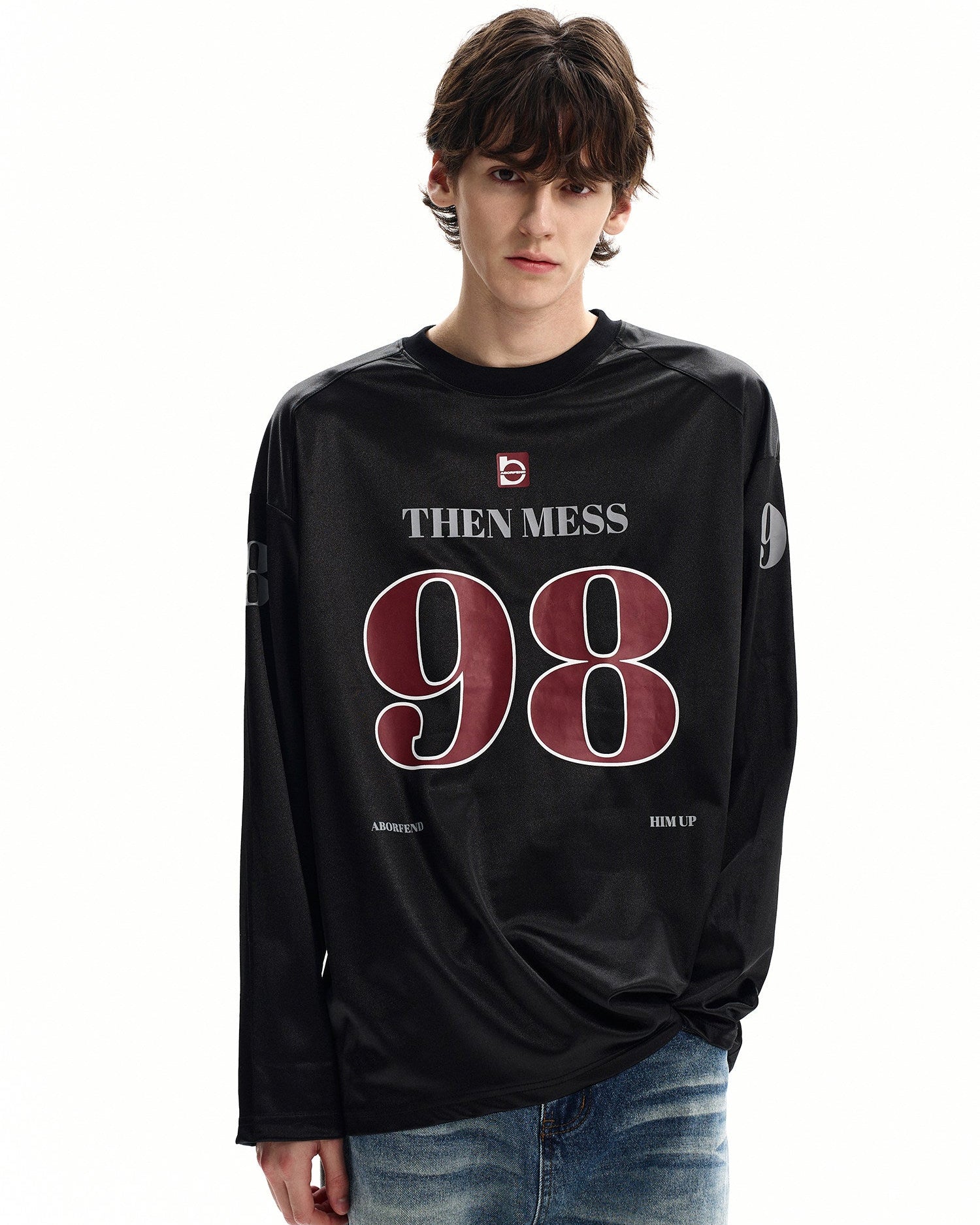 Loose Graphic Long Sleeve Jersey