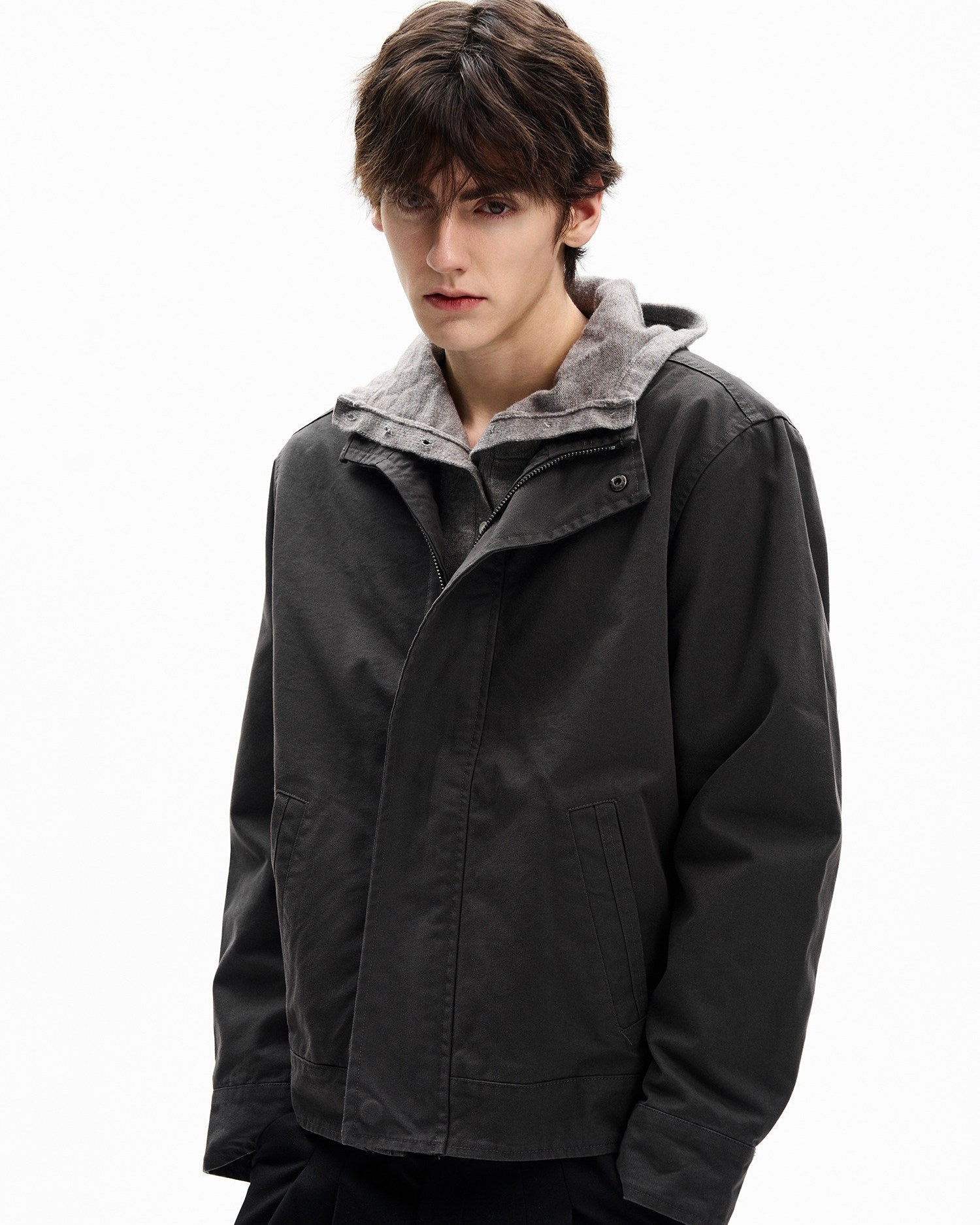 Modern Hooded Workwear Jacket