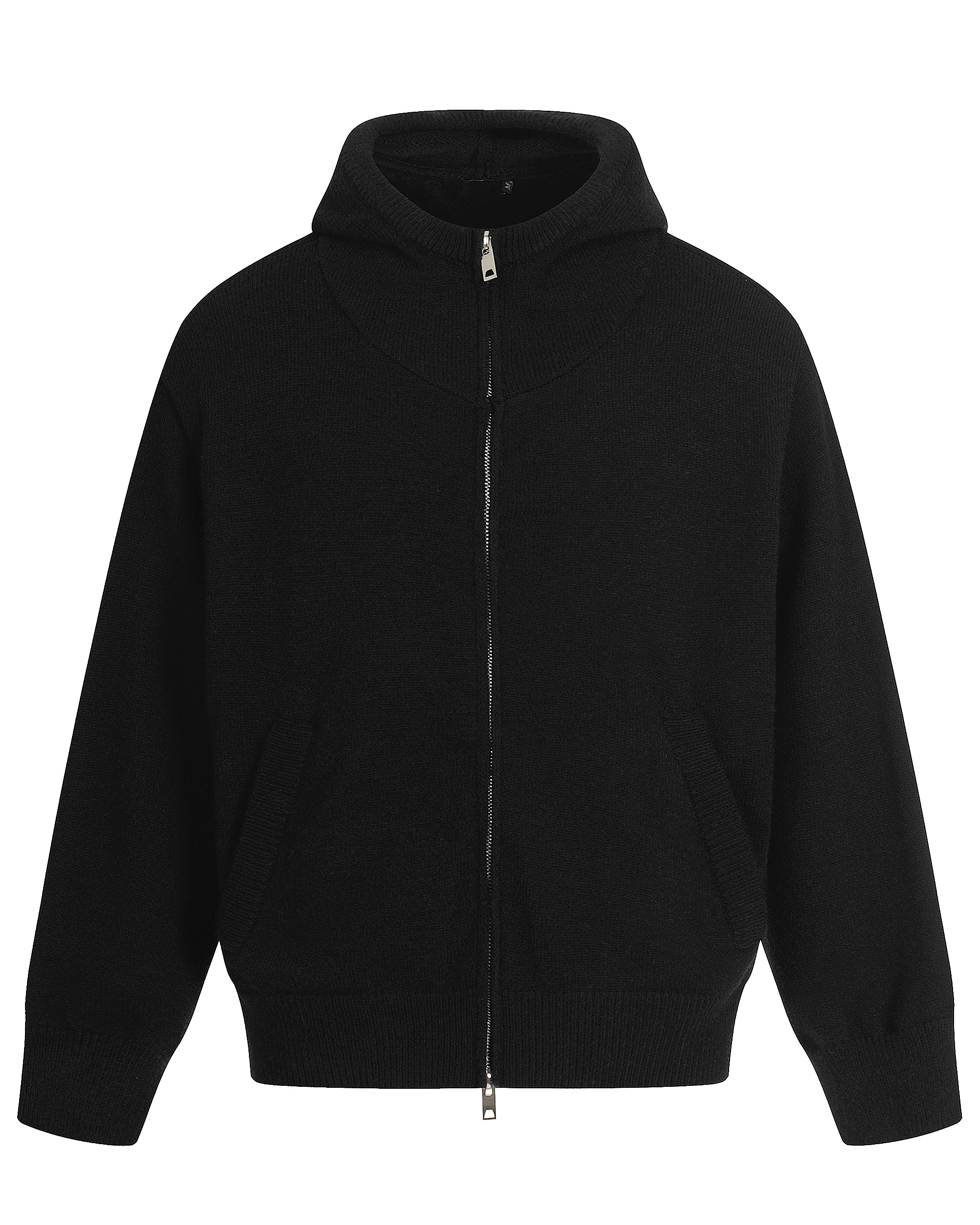 Hooded Knit Harrington Cardigan