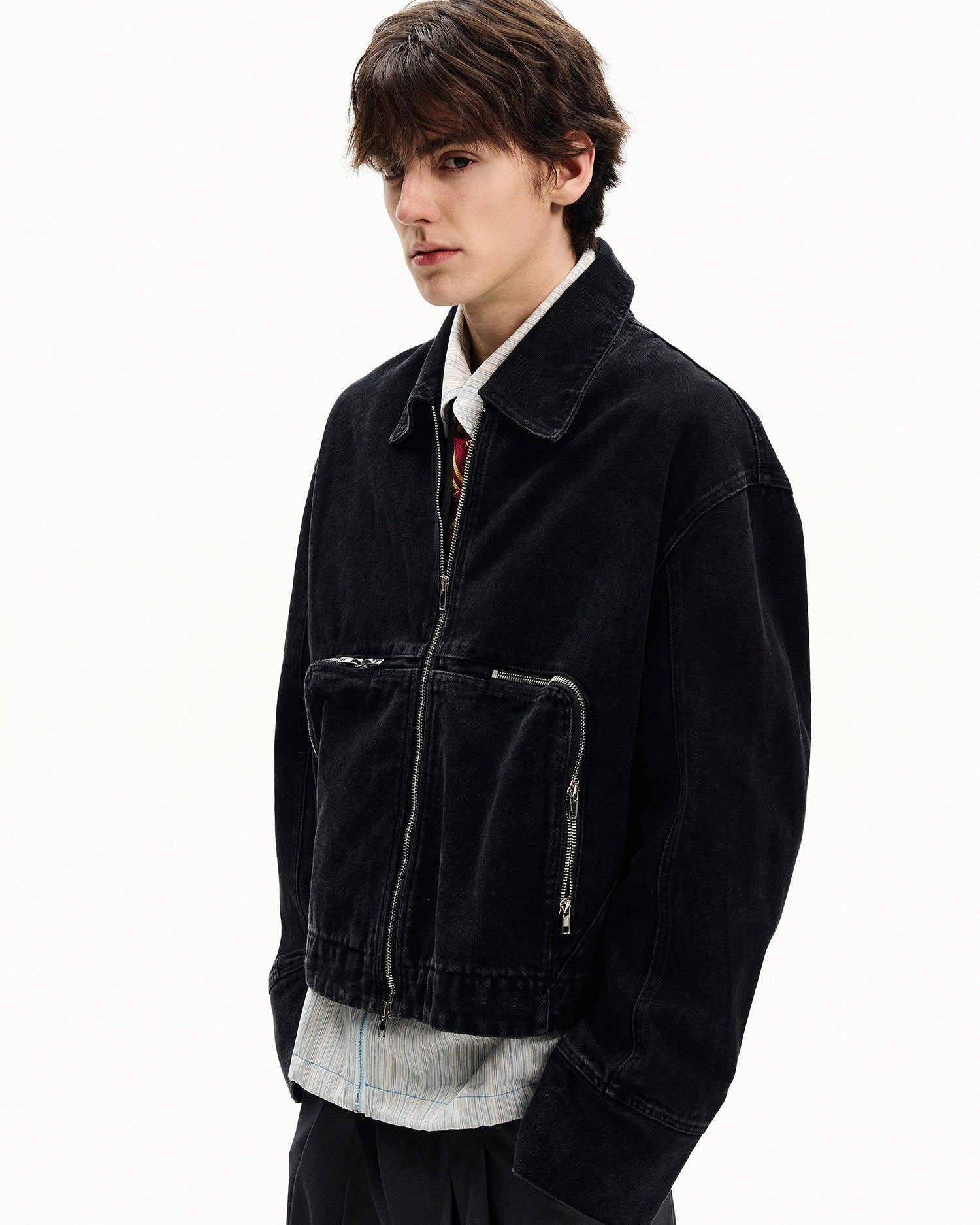 Relaxed Fit Cotton Work Jacket