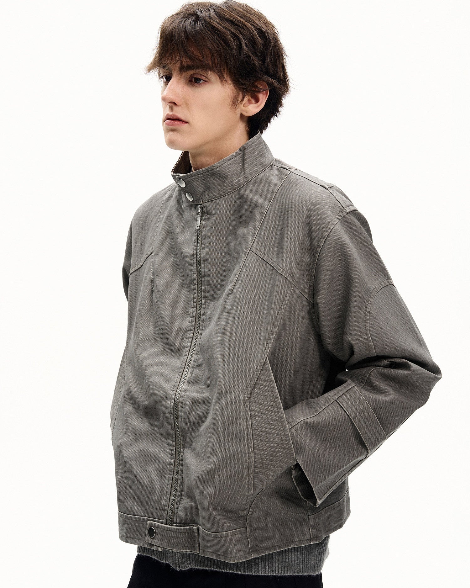 Lightweight Textured Cotton Jacket