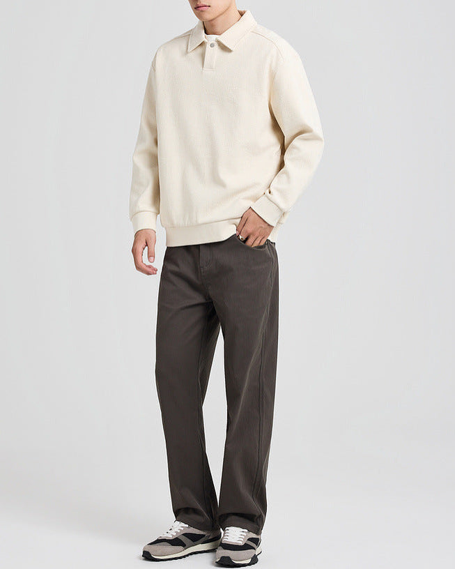 The Sutherland Jacquard Polo Sweater
