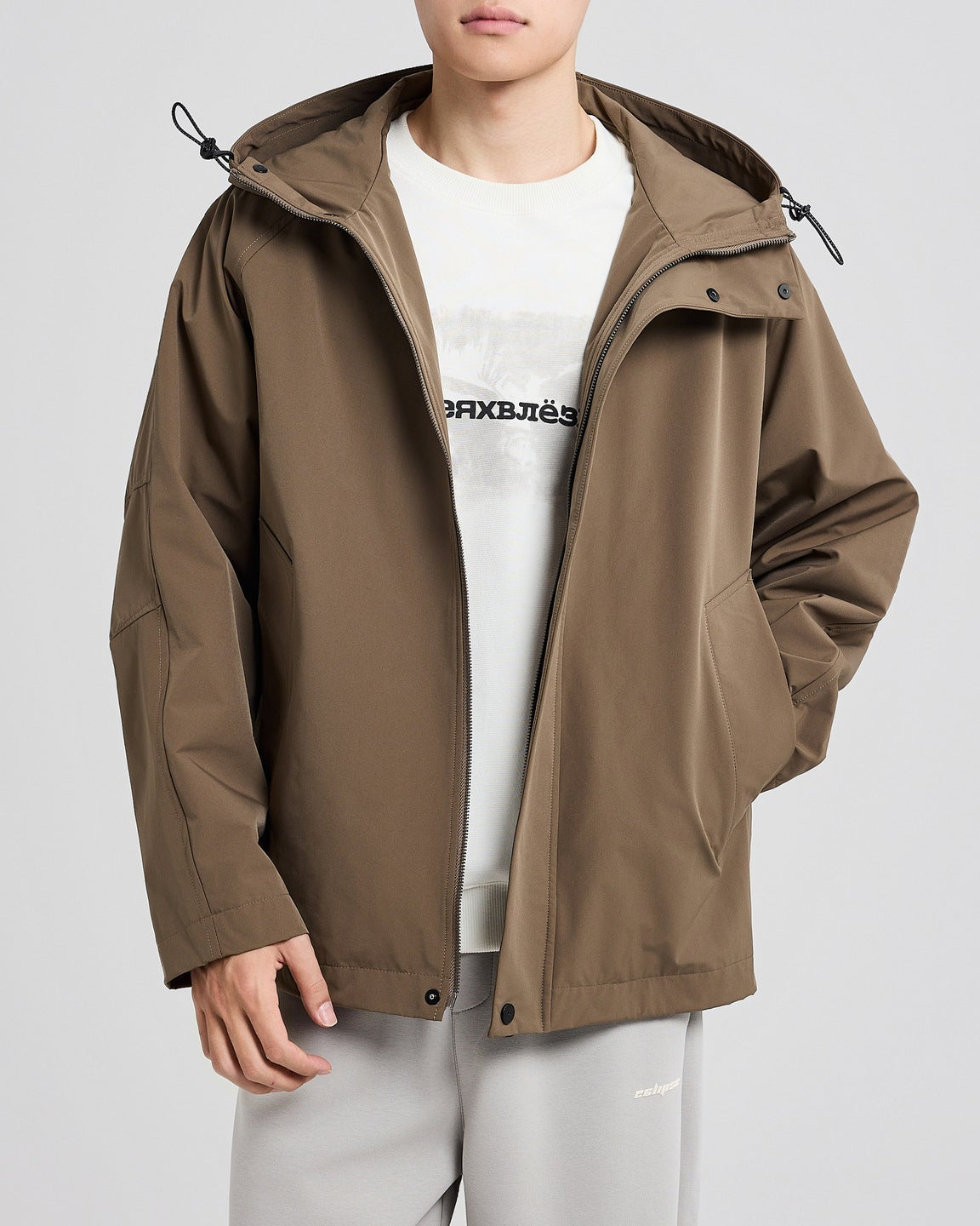 The Airford Double Placket Hooded Jacket