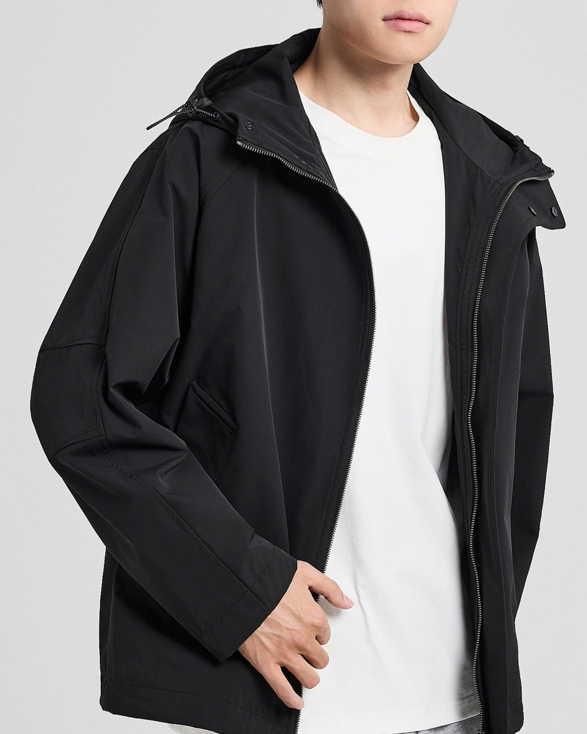 The Airford Double Placket Hooded Jacket