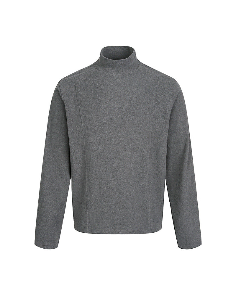 The Evershade Ribbed Semi-Turtleneck Sweater