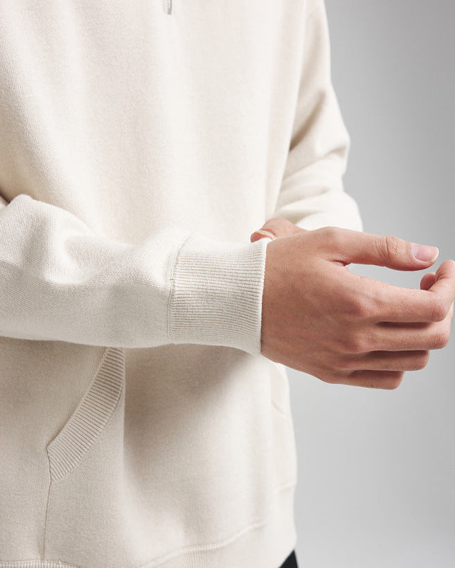 The Half-Zip Hooded Knit Sweater