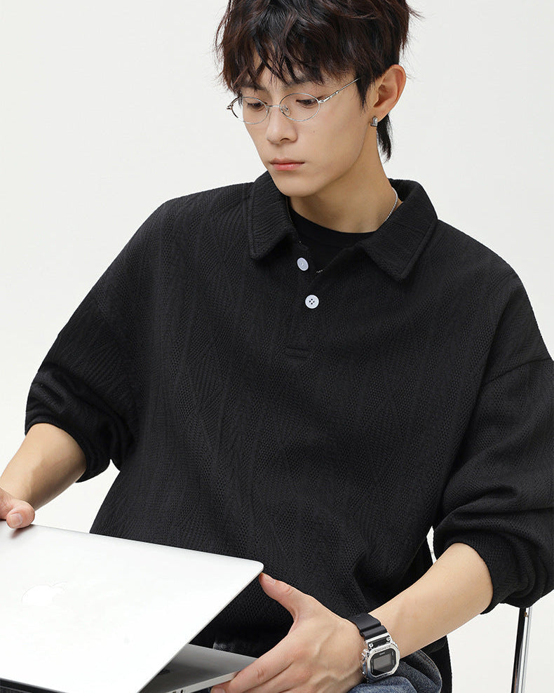 The Heritage Jacquard Polo Sweater