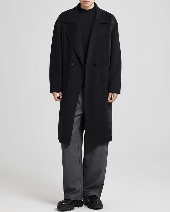 The Luxe Reversible Tweed Wool Overcoat