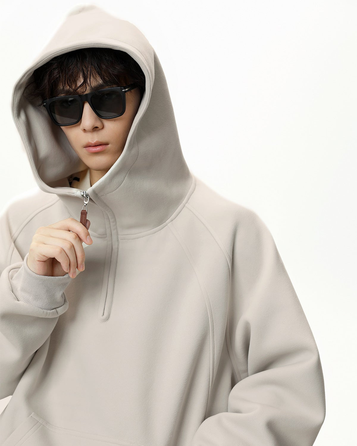 The Sculpted Split Zip Hoodie Sweater