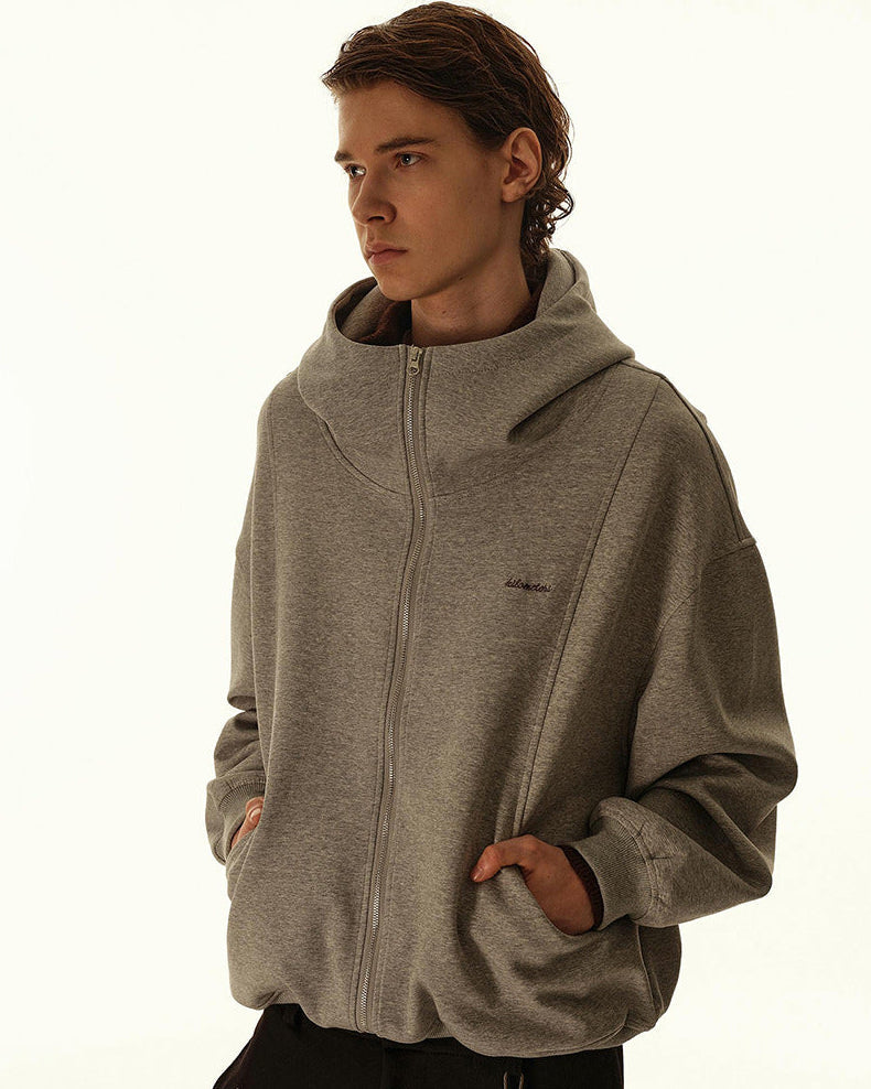 The Stratus Relaxed Zip Hooded Cardigan