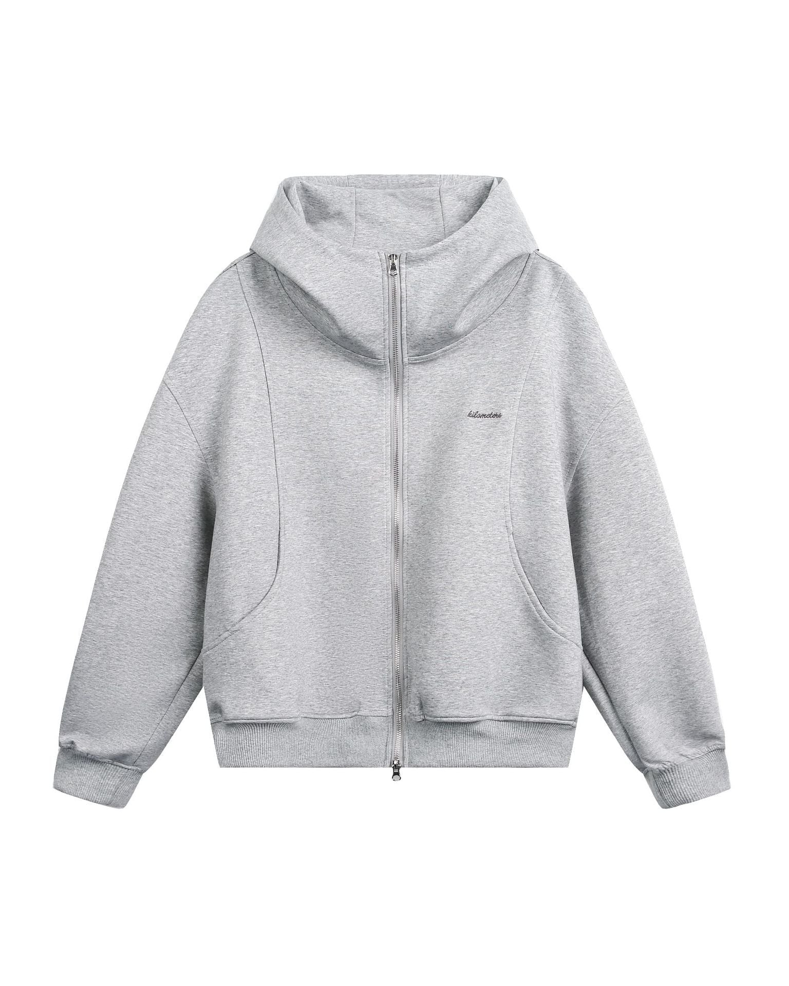 The Stratus Relaxed Zip Hooded Cardigan