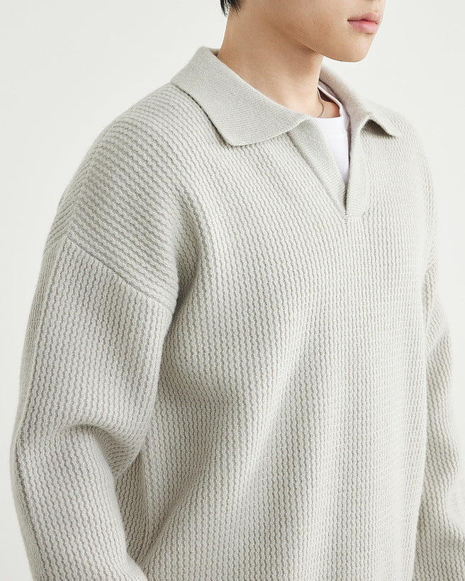 The Vintage Seagull Collar Polo Sweater