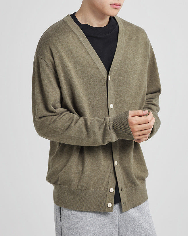 The Wool Blend V-Neck Cardigan