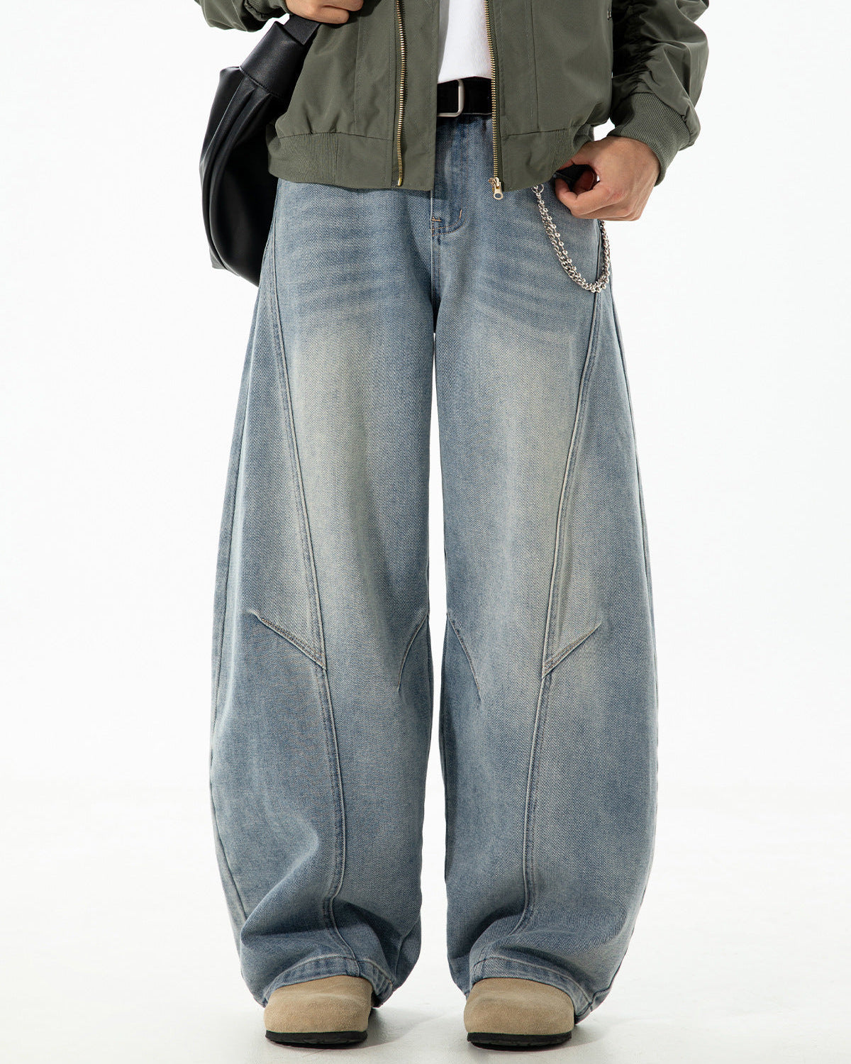 The Contour Washed Straight Jeans