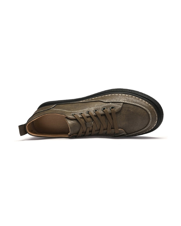 High Top Leather Sneakers