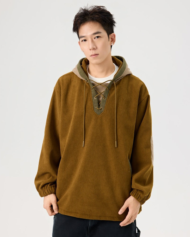 The Urban Weave Corduroy Hoodie Sweater
