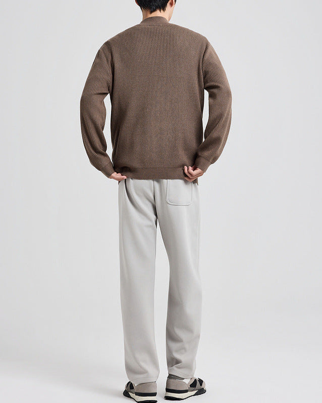 The Carrington Pit Jacquard Knit Half-zip