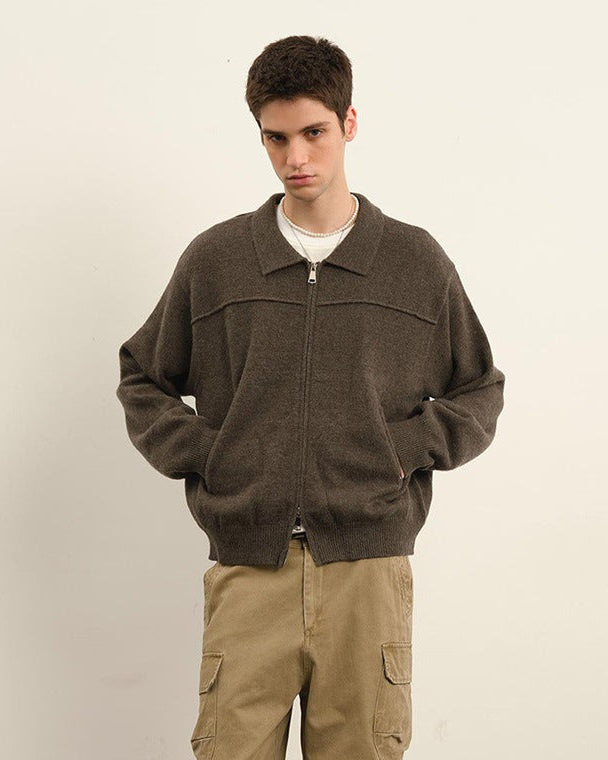 The Halden Knit Zip Jacket