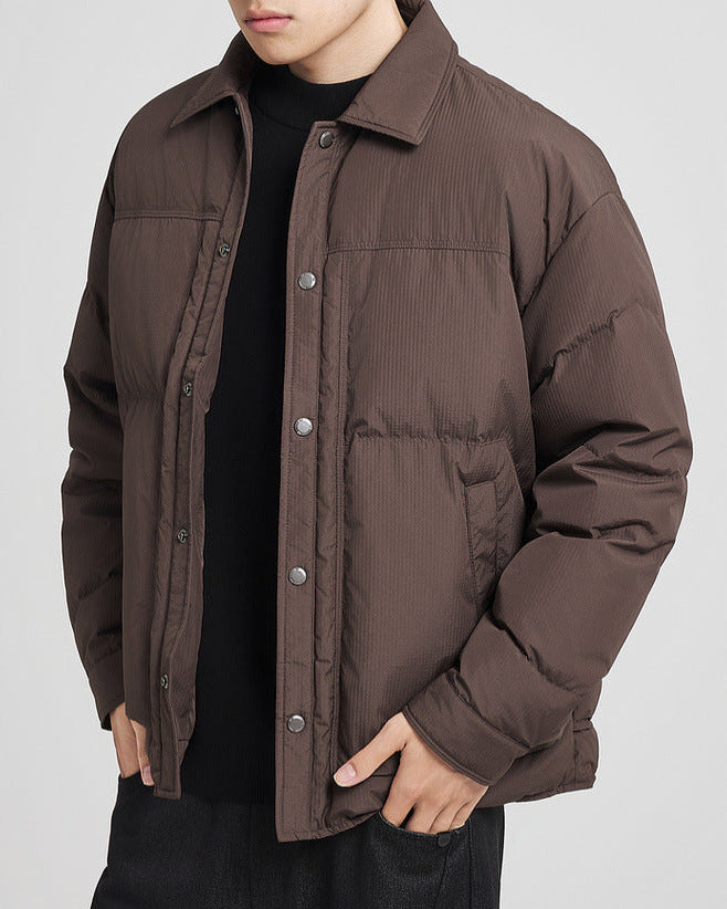 The Winter Plaid Luxe Jacquard Down Jacket