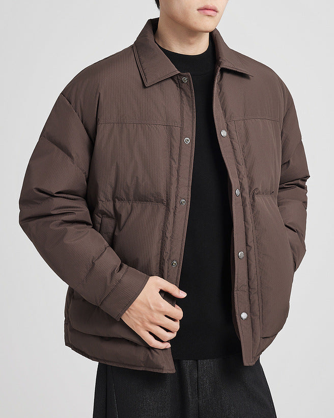 The Winter Plaid Luxe Jacquard Down Jacket