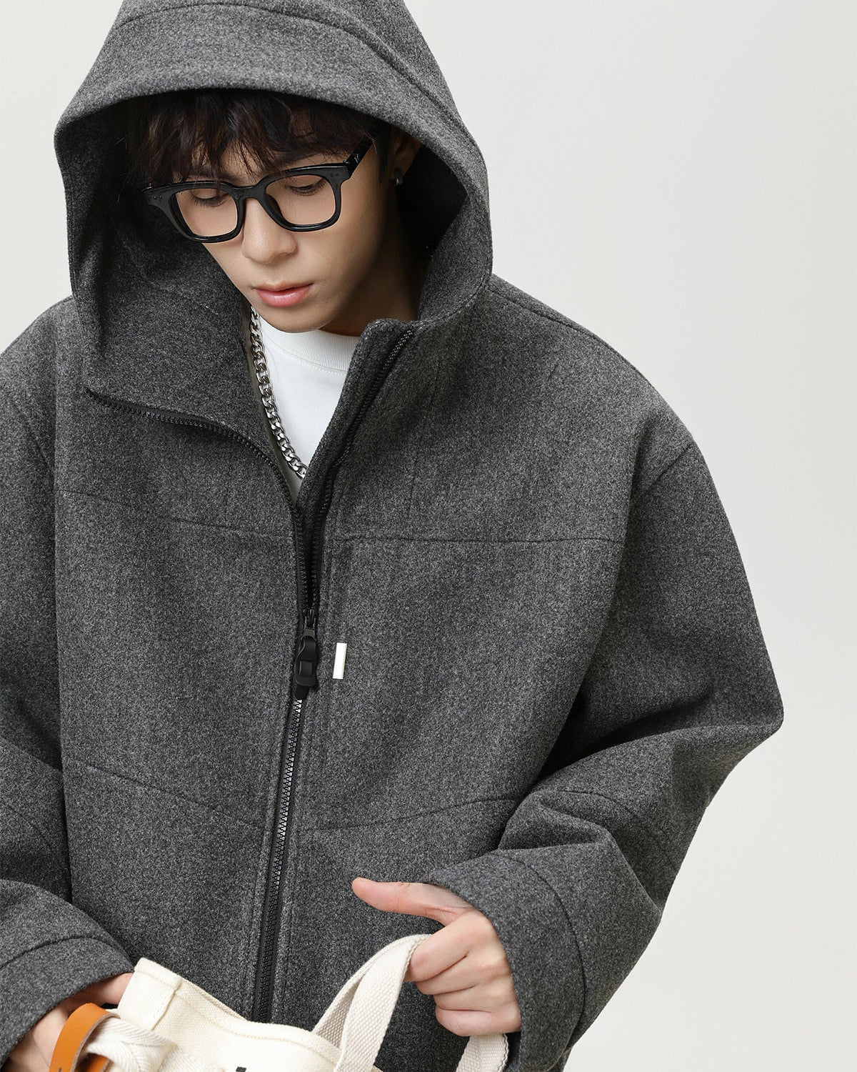 The Structured Wool Split Hoodie