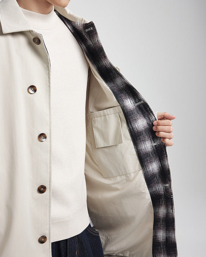 The Mo Maike Classic Balmacaan Trench Coat
