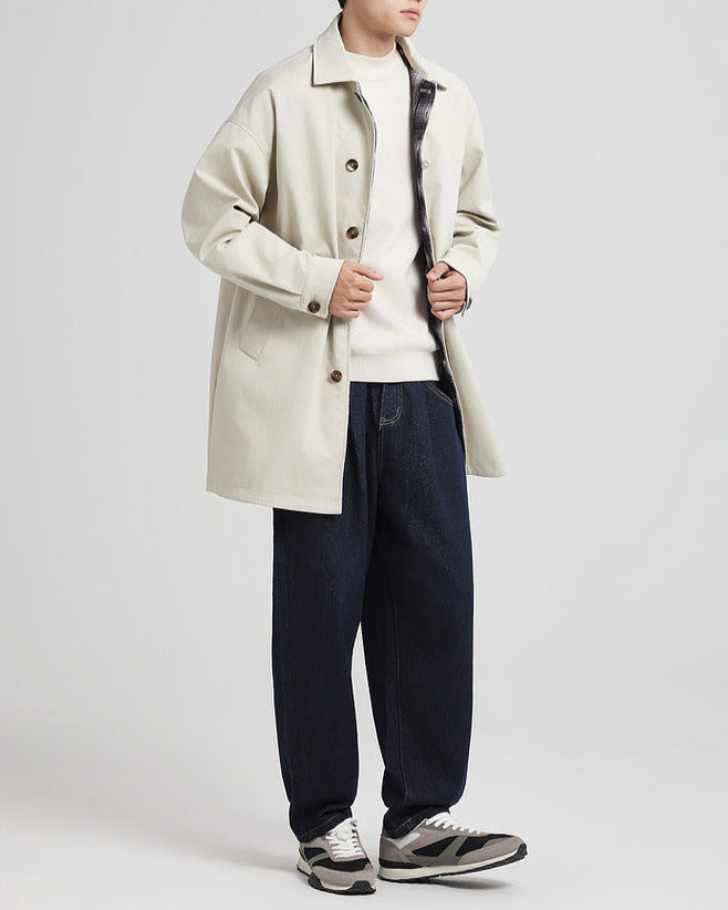 The Mo Maike Classic Balmacaan Trench Coat