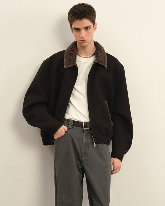 The Hearthline Retro Woolen Cotton Jacket
